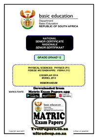 Physical Sciences P1 Exemplar 2014 Gr 12 Memo Afr & Afr.pdf
